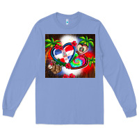 Colony Blue dominican republic  leopard Long Sleeve Tee - AdoDesignShop