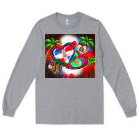 Heather Grey dominican republic  leopard Long Sleeve Tee - AdoDesignShop