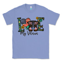 Colony Blue love my veteran Classic Tee - CowhideDigitalArt