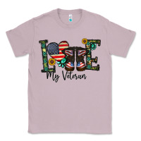 Lilac love my veteran Classic Tee - CowhideDigitalArt