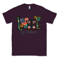 Plum love my veteran Classic Tee - CowhideDigitalArt