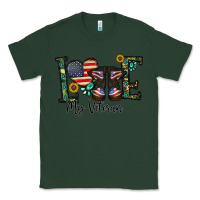 Sports Green love my veteran Classic Tee - CowhideDigitalArt