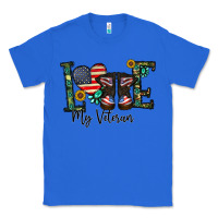 True Royal love my veteran Classic Tee - CowhideDigitalArt