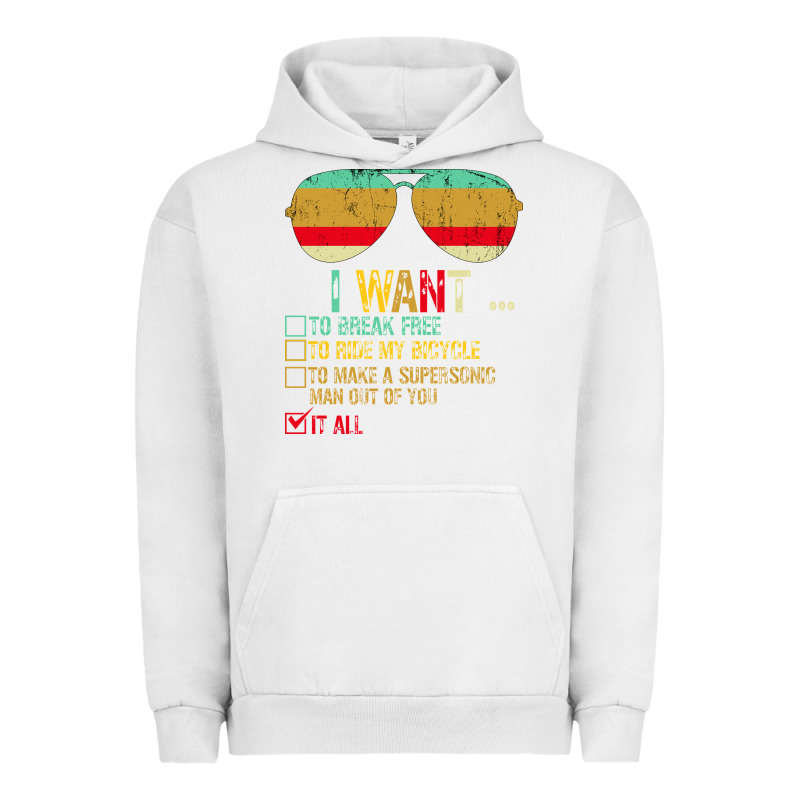 I Want To Break Free To Ride My Bicycle Want It All Urban Hoodie by Bettercallsaul | Teevron