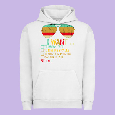 I Want To Break Free To Ride My Bicycle Want It All Urban Hoodie Designed By Bettercallsaul