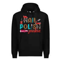 Black nail polish junkie bbs Premium Hoodie - BundleAndBundleShop