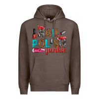 Coffee nail polish junkie bbs Premium Hoodie - BundleAndBundleShop