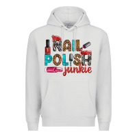 Dove Grey nail polish junkie bbs Premium Hoodie - BundleAndBundleShop
