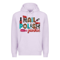 Lilac nail polish junkie bbs Premium Hoodie - BundleAndBundleShop
