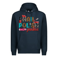 Navy nail polish junkie bbs Premium Hoodie - BundleAndBundleShop