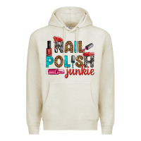 Oatmeal Heather nail polish junkie bbs Premium Hoodie - BundleAndBundleShop