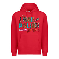 Red nail polish junkie bbs Premium Hoodie - BundleAndBundleShop