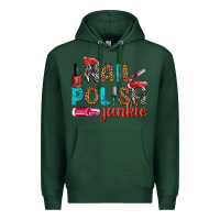 Sports Green nail polish junkie bbs Premium Hoodie - BundleAndBundleShop