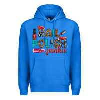 True Royal nail polish junkie bbs Premium Hoodie - BundleAndBundleShop