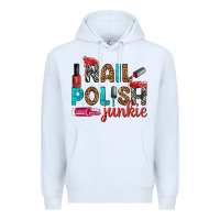 White nail polish junkie bbs Premium Hoodie - BundleAndBundleShop