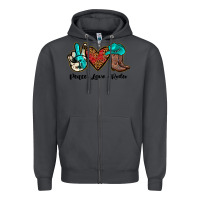 Smoke peace love rodeo Zipper Hoodie - JahusDesignShop