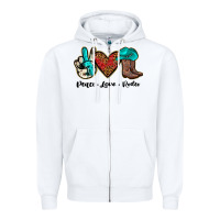 Peace Love Rodeo Zipper Hoodie | Teevron