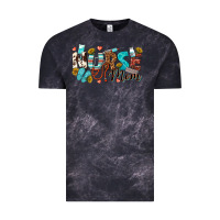 Cloud Black nurse mom Vintage Tee - texasbilliewilder