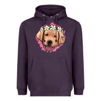 Plum jack russel floral kopyası Heavyweight Hoodie - Jasminsmagicworld