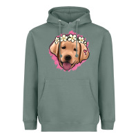 Sage jack russel floral kopyası Heavyweight Hoodie - Jasminsmagicworld