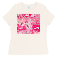 Bone breast cancer awareness pink Ladies Tee - AdoDesignShop