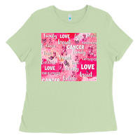 Matcha breast cancer awareness pink Ladies Tee - AdoDesignShop