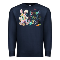 Navy happy easter y'all Premium Sweatshirt - MaliasSmallBusiness