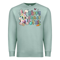 Seafoam happy easter y'all Premium Sweatshirt - MaliasSmallBusiness