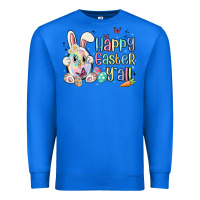 True Royal happy easter y'all Premium Sweatshirt - MaliasSmallBusiness