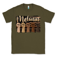 Army Green melanin american flag Classic Tee - HRA Design Shop