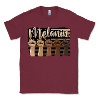 Burgundy melanin american flag Classic Tee - HRA Design Shop