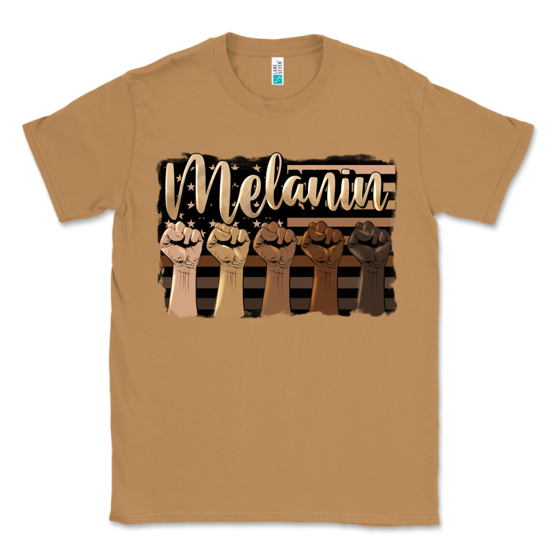 Melanin American Flag Classic Tee by HRA Design Shop | Teevron