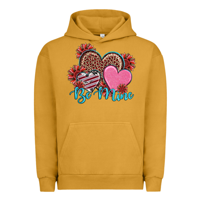 Valentine's Day Be Mine Hearts Sunflower Urban Hoodie by RanaPortraitStore | Teevron
