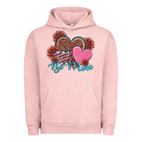 Pigment Salmon valentine's day be mine hearts sunflower Urban Hoodie - RanaPortraitStore