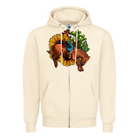 Sandshell rodeo cowboy sunflower cactus Zipper Hoodie - JahusDesignShop