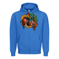 True Royal rodeo cowboy sunflower cactus Zipper Hoodie - JahusDesignShop