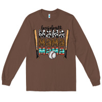 Chestnut baseball mama mama mama Long Sleeve Tee - CowhideDigitalArt