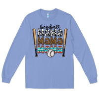 Colony Blue baseball mama mama mama Long Sleeve Tee - CowhideDigitalArt