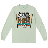 Matcha baseball mama mama mama Long Sleeve Tee - CowhideDigitalArt