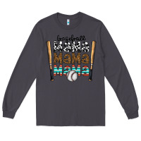 Smoke baseball mama mama mama Long Sleeve Tee - CowhideDigitalArt