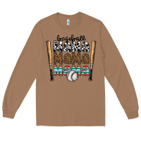 Toasted Coconut baseball mama mama mama Long Sleeve Tee - CowhideDigitalArt