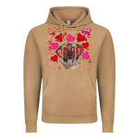 Vintage Camel Valentine's day  pug Vintage Hoodie - RanaPortraitStore