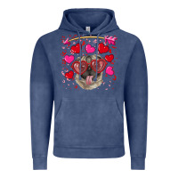 Valentine's Day  Pug Vintage Hoodie | Teevron