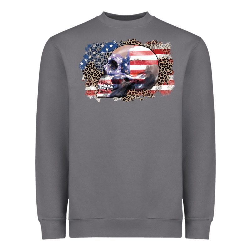 American Skull Heavyweight Sweatshirt by Zillion Design Studio | Teevron