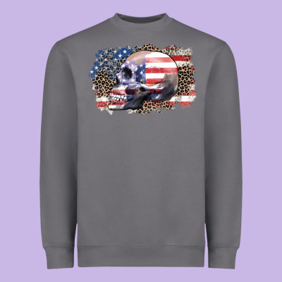 American Skull Heavyweight Sweatshirt Designed By Zillion Design Studio