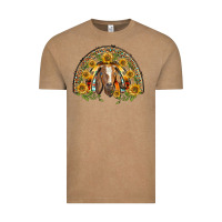Vintage Coffee Western Leopard Sunflower Goat Rainbow Vintage Tee - BarkalooDesign