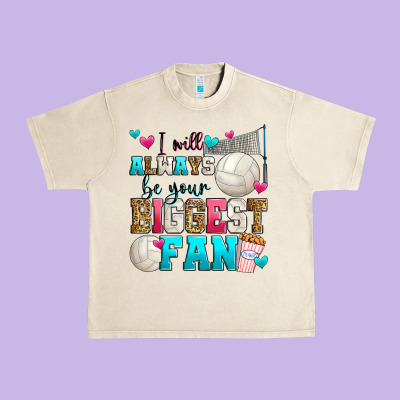 I Will Always Be Your Biggest Fan Volleyball Urban Heavy Tee Designed By Zillion Design Studio