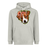 Jack Russel Floral Heavyweight Hoodie | Teevron