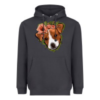 Smoke jack russel floral Heavyweight Hoodie - Jasminsmagicworld