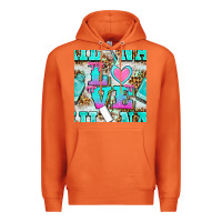 Carrot love nail and polish with leopard seamless pattern bbs Premium Hoodie - BundleAndBundleShop